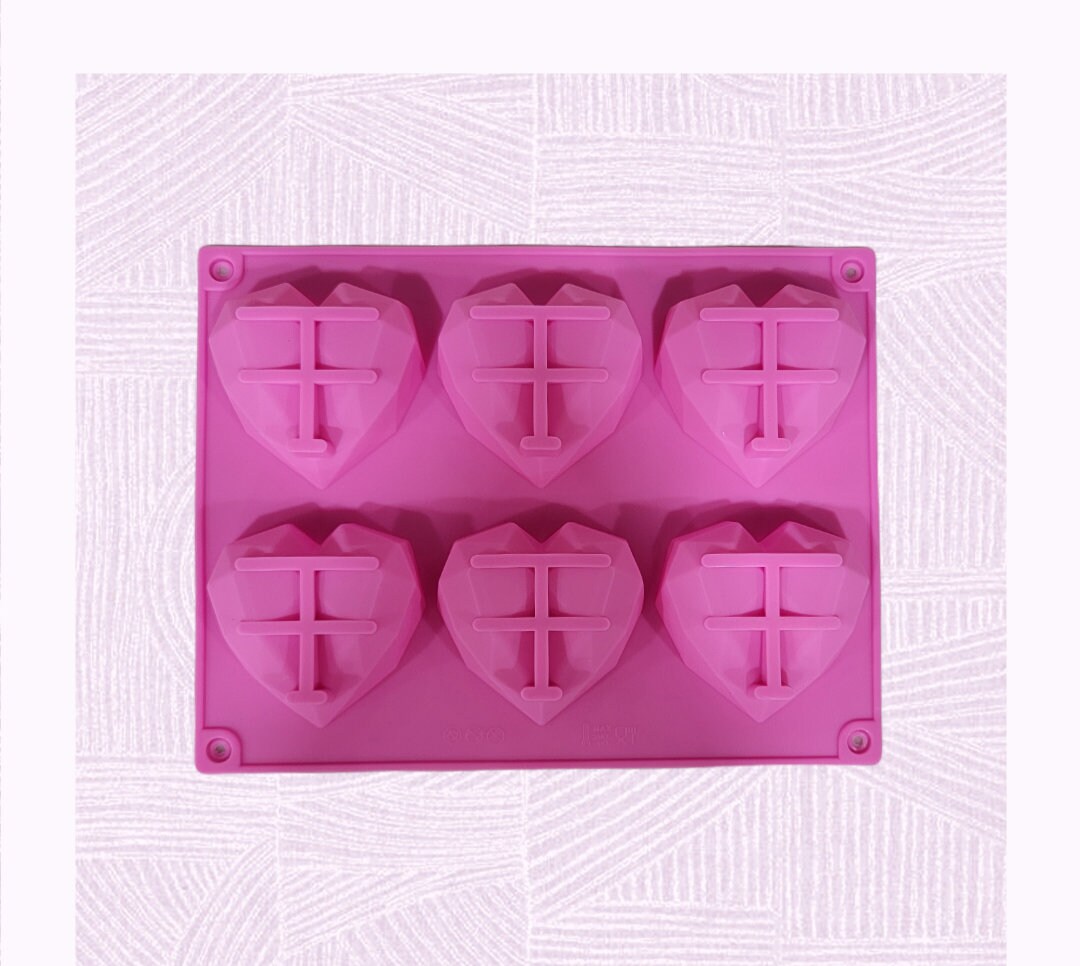 Geometric Heart Silicone Mold – Busy Bakers Supplies