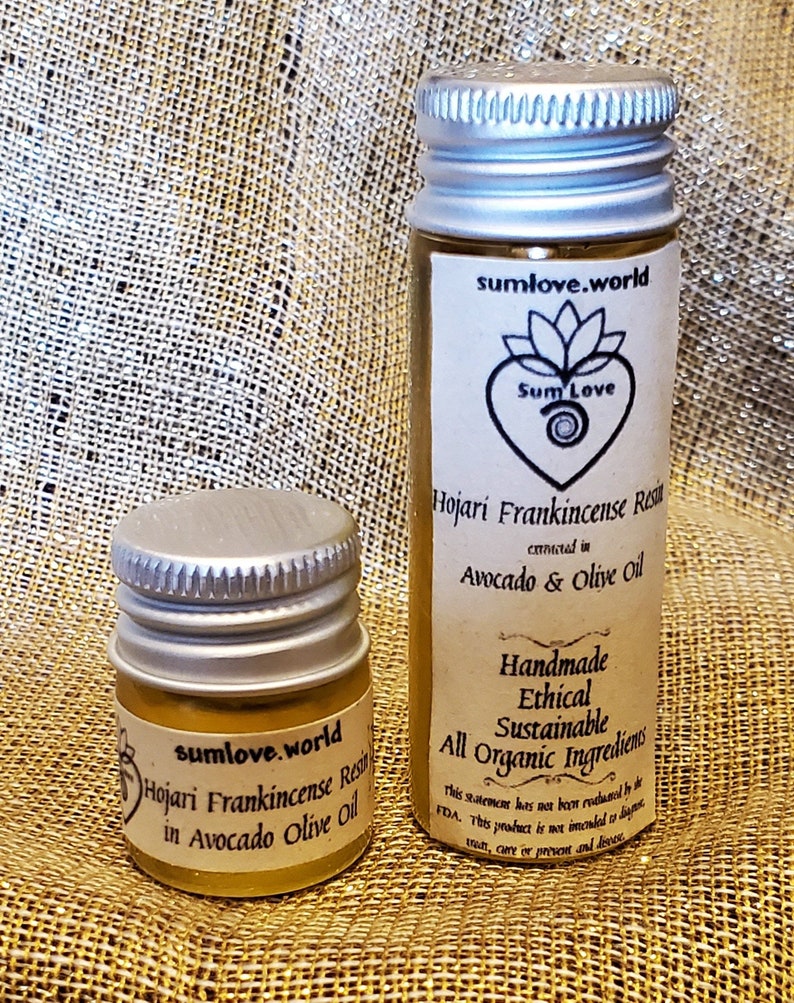 Hojari Frankincense Resin infused Avocado and Olive Oil image 1