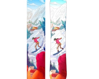Coffee Break Vinyl Snowboard Wrap Kit