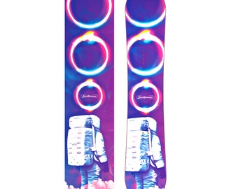 Space Man Vinyl Snowboard Wrap Kit