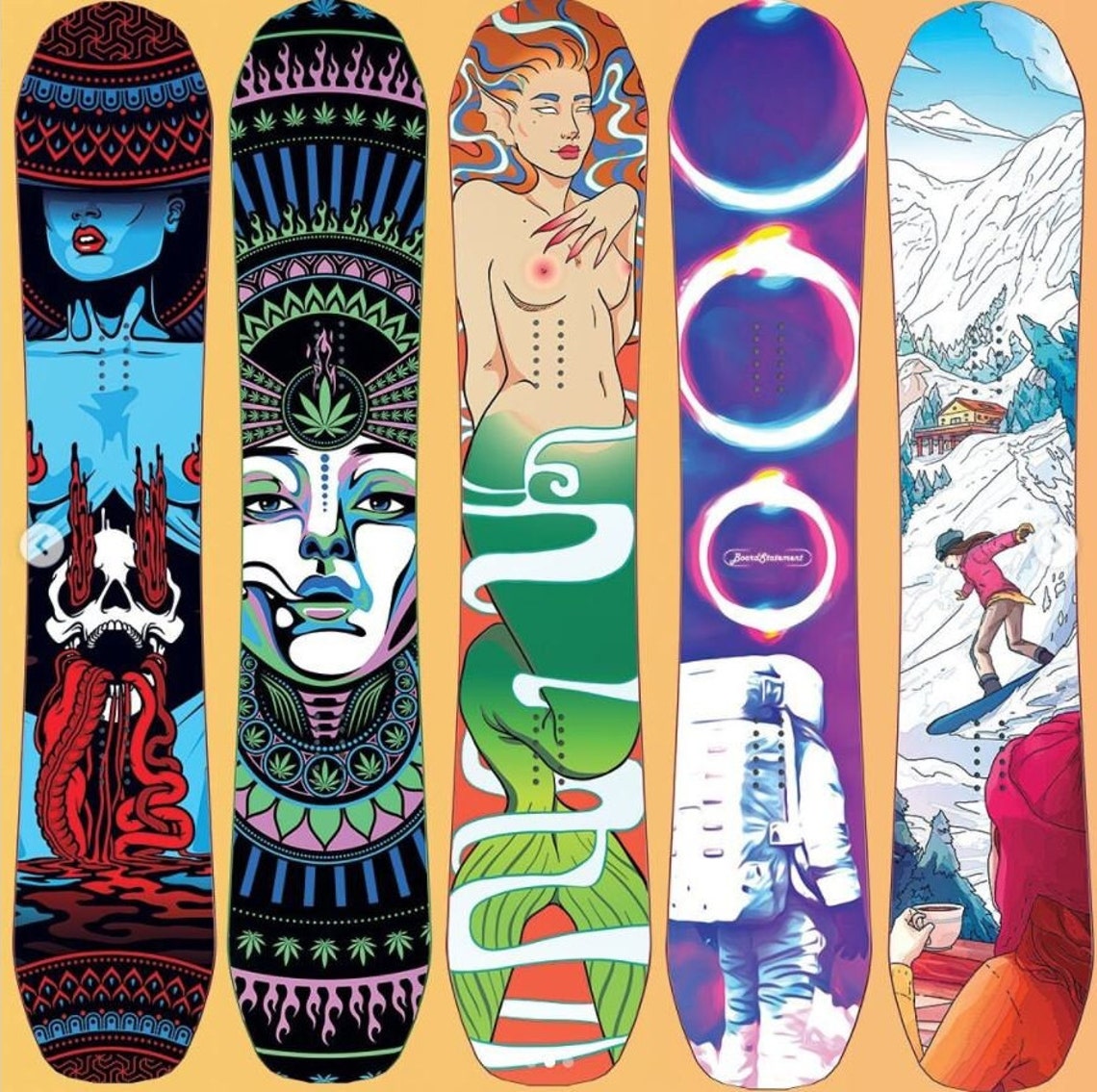 Koi Vinyl Snowboard Wrap Kit Etsy