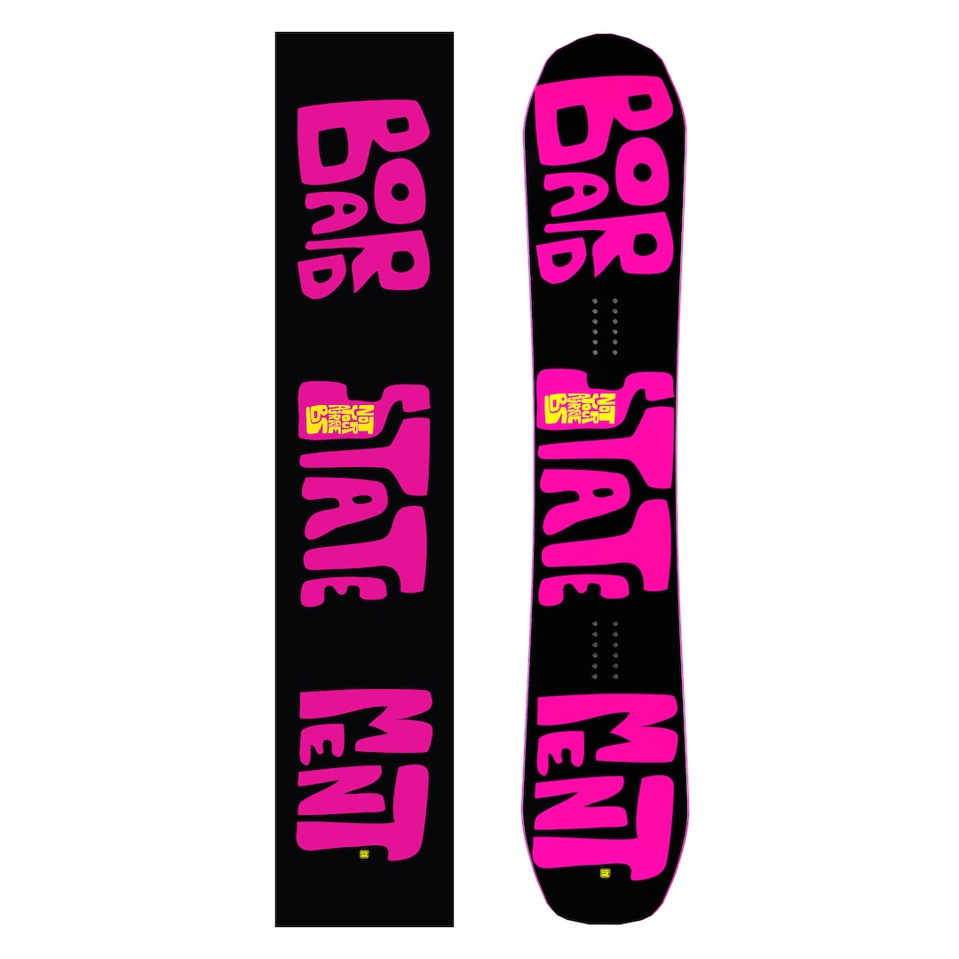Not Your Average BS Logo Vinyl Snowboard Wrap Kit - Etsy