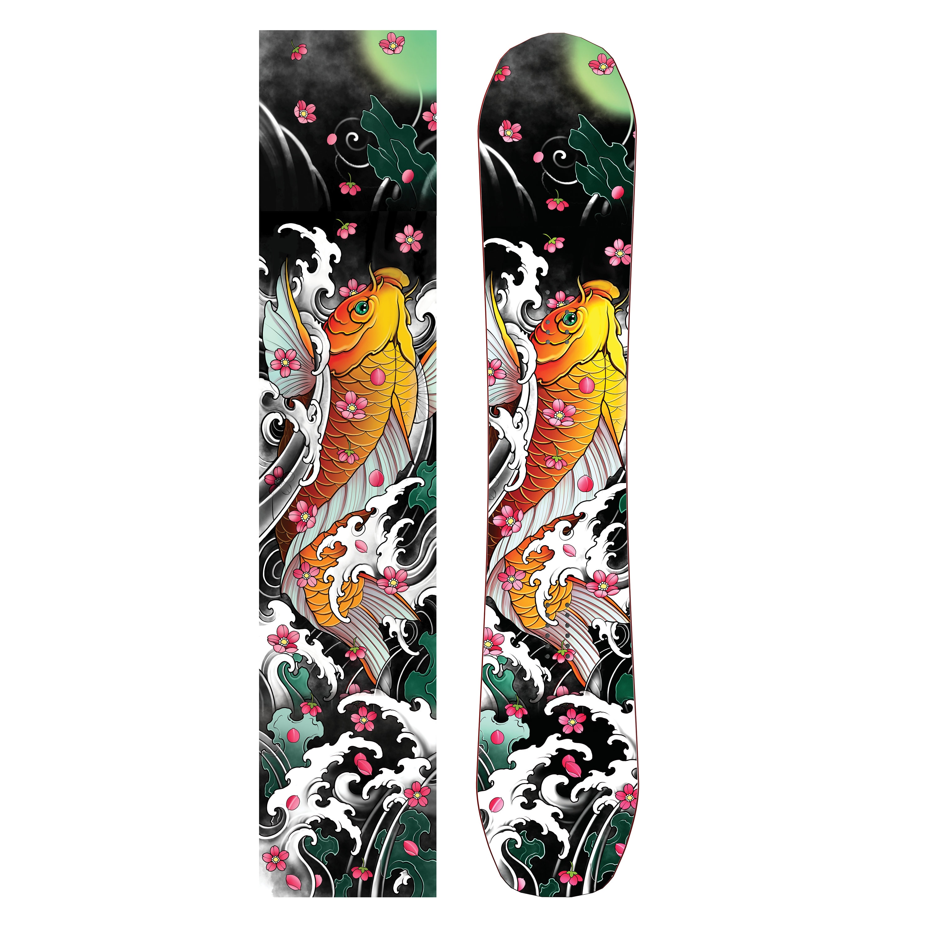 Koi Vinyl Snowboard Wrap Kit - Etsy