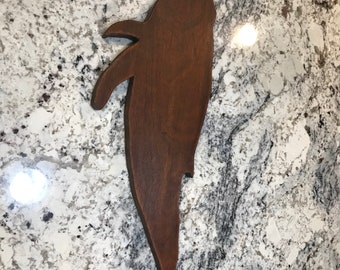 Colgantes de pared de ballenas de madera personalizados