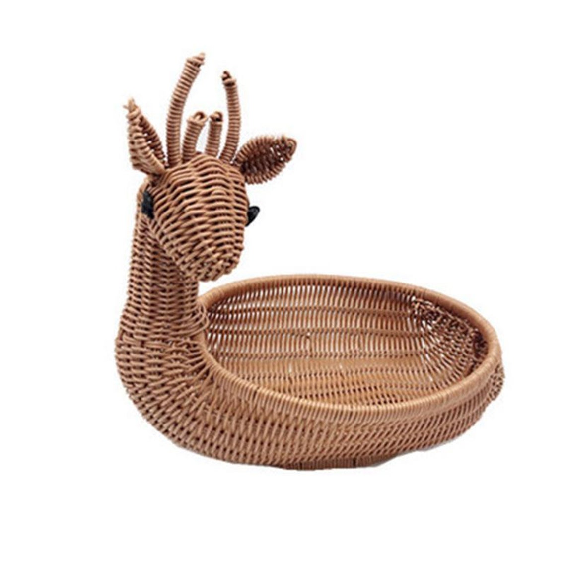 Rattan Woven Animal Basket Etsy