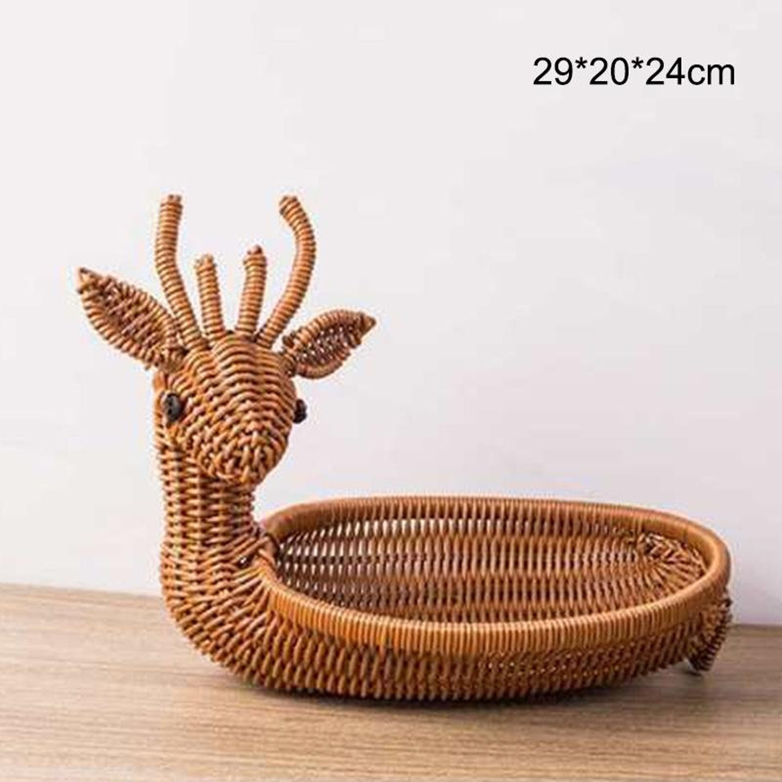 Rattan Woven Animal Basket Etsy