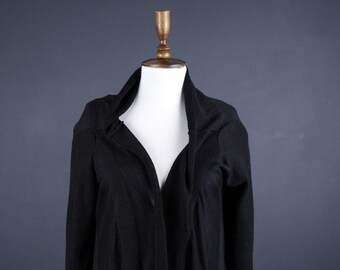 Sarah Pacini Wrap Collar Back Zip Jacket, Size 1