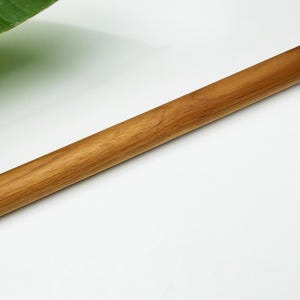 17.8&quot; Dowel Rolling Pin, Straight Rolling Pin, Golden Teak Rolling Pin, Pastry Rolling Pin, Pizza Rolling Pin, Durable Hardwood Rolling Pin