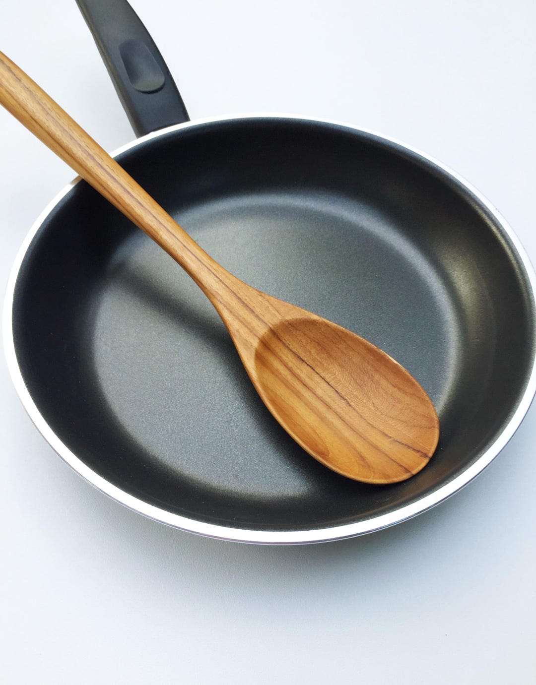 Handmade Cooking Spoon: 13 Inch Wooden Spoon, Golden Teak Wood Spoon ...
