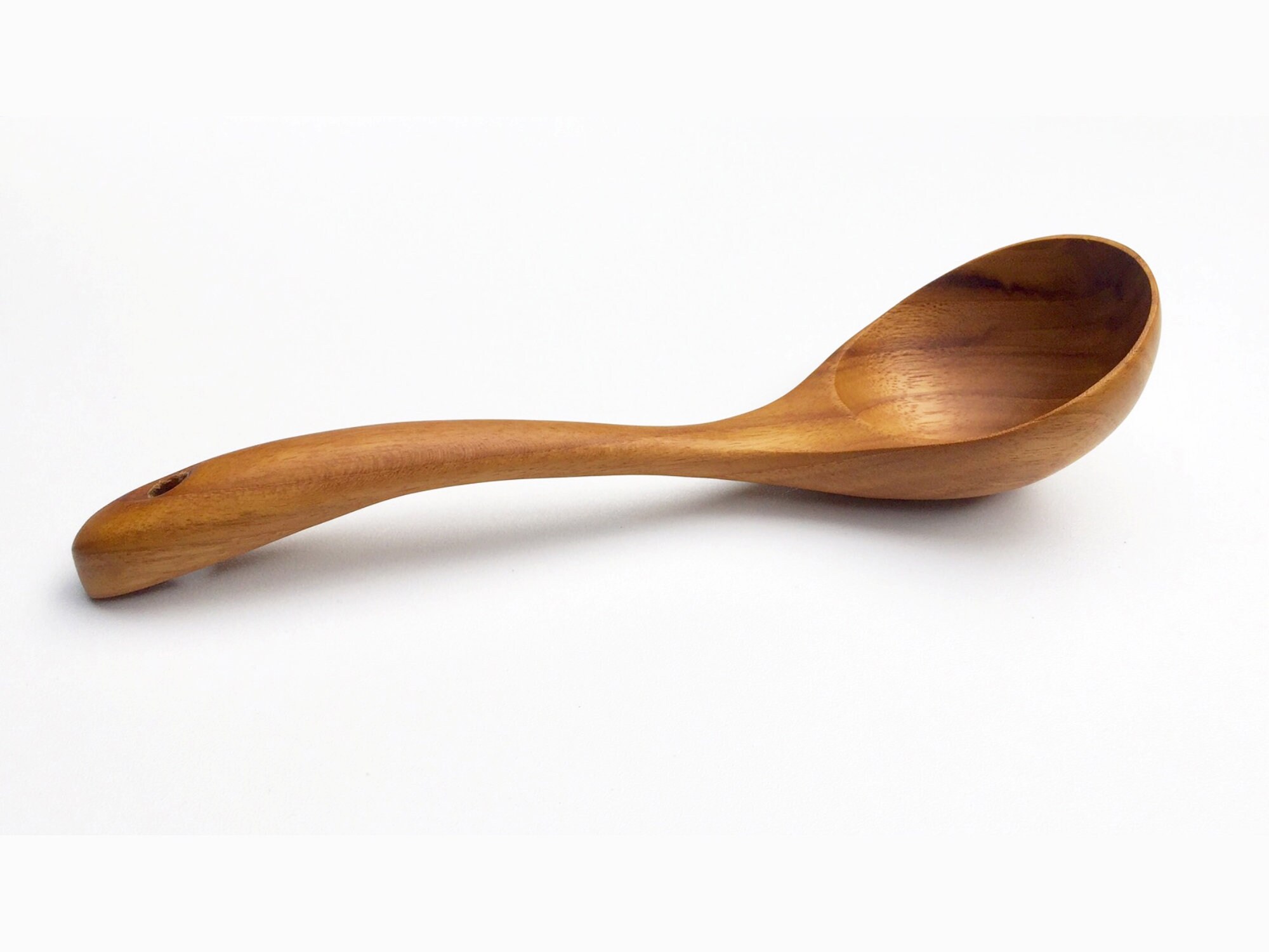 Set of 6 Teak Kitchen Utensils, Teak Wood Ladle, Teak Wood Spatula