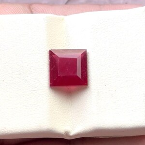 Natural Ruby cut stone Ruby gemstones Ruby Heated Shape Square Size 10mm pieces 1 lots