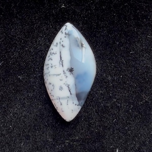 Dendritic Opal Cabochon: Marquise Gemstone for Jewelry