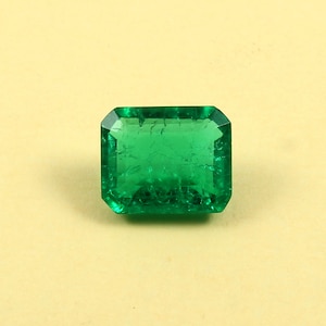 Natural Columbian Emerald Loose Gemstone Natural Emerald Faceted Ring Size Stone Size; 15x12.50MM