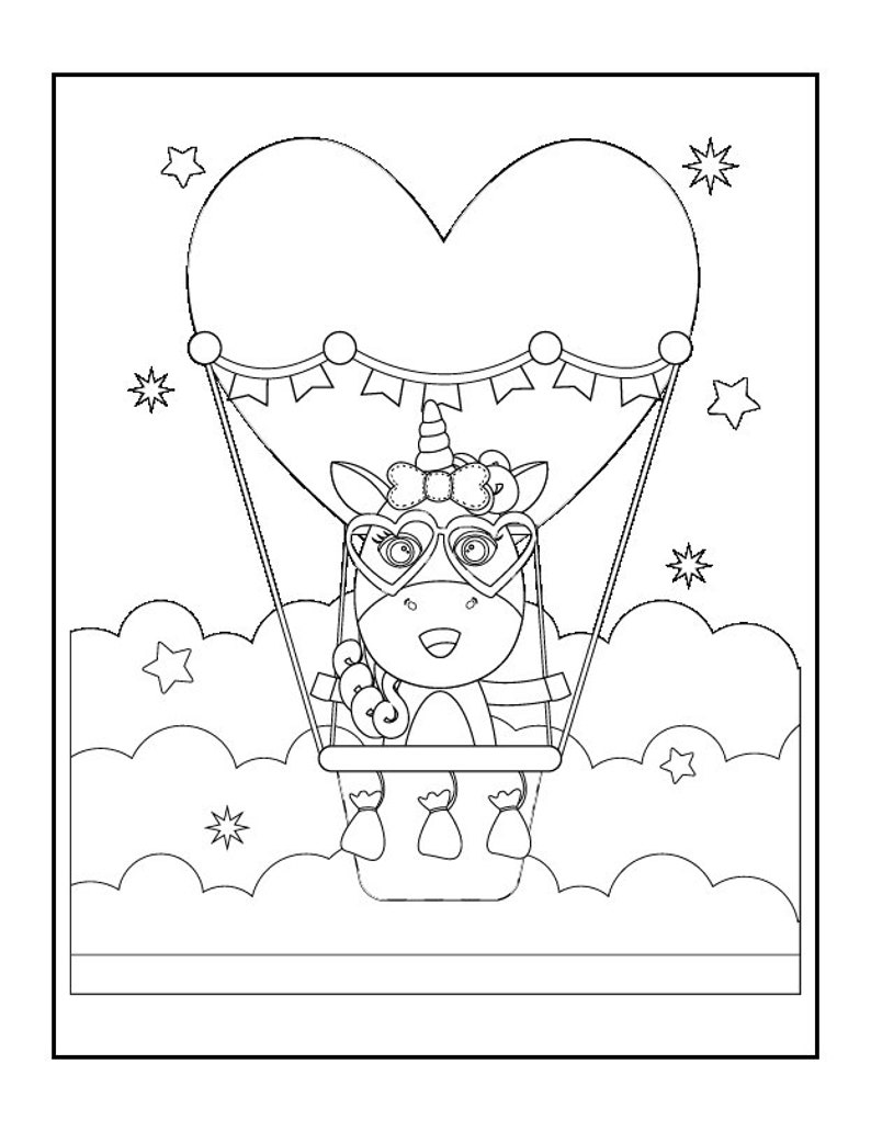 48 Pages, Unicorn Coloring Pages, Coloring Sheets - Etsy