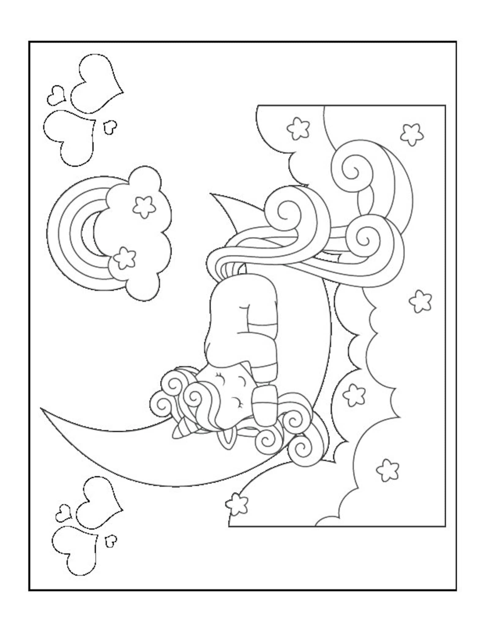 48 Pages, Unicorn Coloring Pages, Coloring Sheets - Etsy