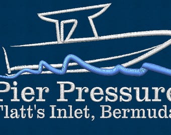 Pier Pressure blue towel