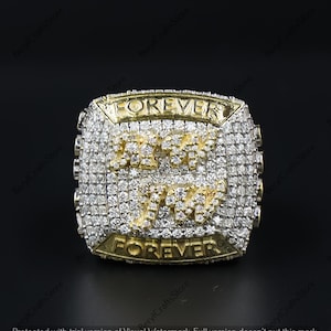 Iced Out Moissanite Men's Ring, 925 Sterling Silver, Custom Name Hip Hop Ring