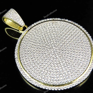 Medallion Diamond Pendant, Iced Out Hip Hop Pendant, Real  Real Moissanite Pendant, 925 Sterling Silver Unisex Pendant