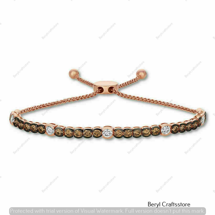 CHOCOLATE DIAMOND BRACELET  Exotic Gems