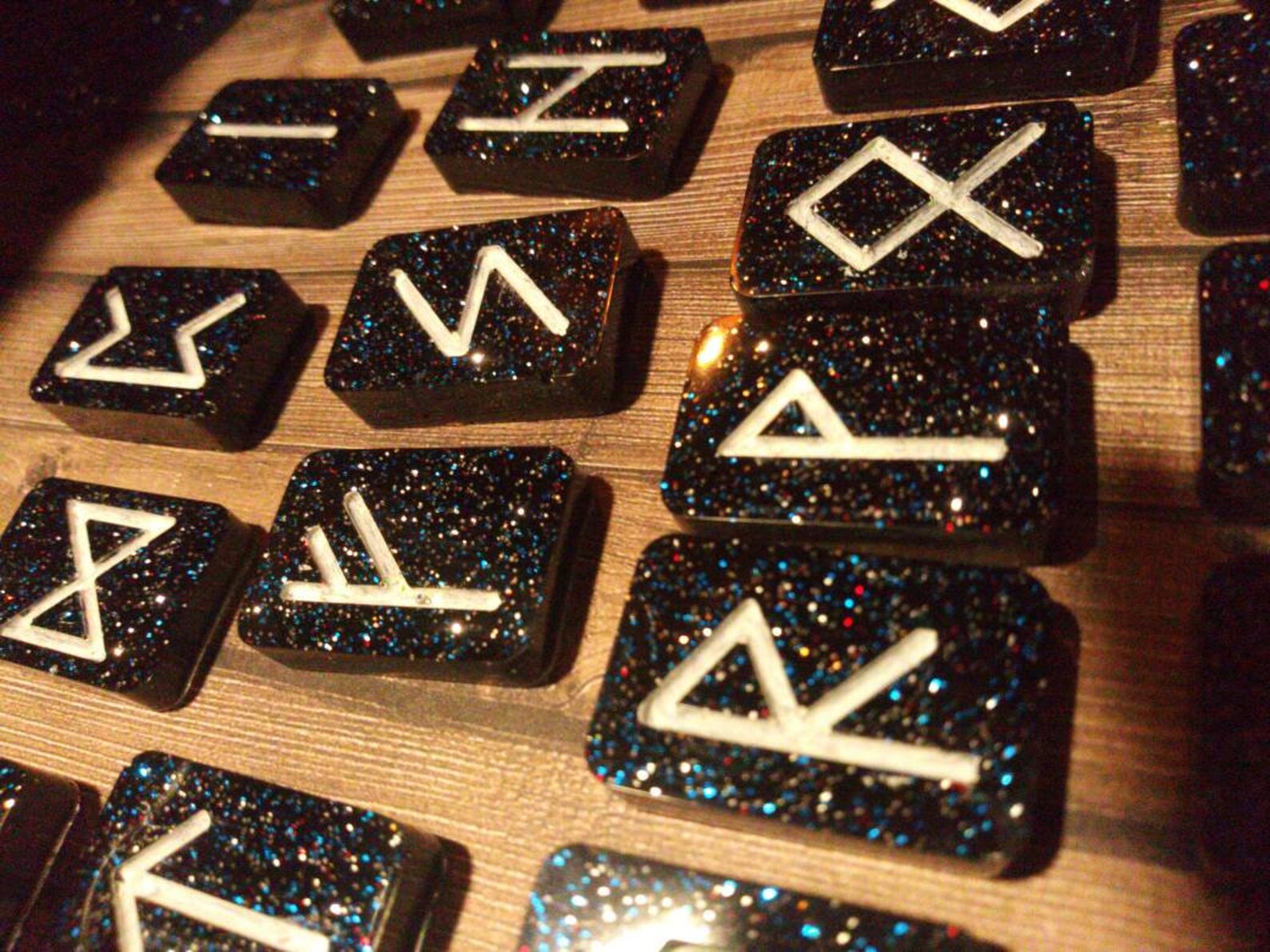 Rune Stone Set. Rune Divination Set. Resin Rune Set. Etsy