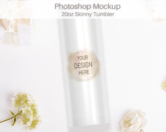 Tumbler Mockup, Tumbler Mockup Psd, Tumbler Mock Up, Tumbler Top View, Tumbler Flat Lay, Soft Background