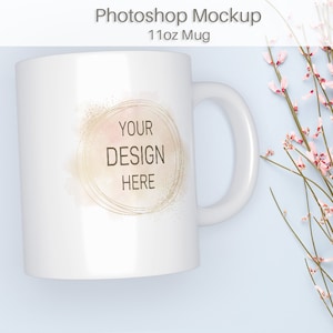 Mug Mockup, Coffee Mug Mockup, Mug Mockup Psd, Mug Mockup, Ceramic Mug Mockup, Mug Top View, Mug Flatlay, Flowers Background
