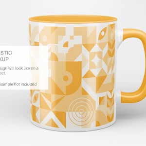 mug video mockup, mug mockup, 11oz mug mockup, White Ceramic Mug with Color Inside mockup