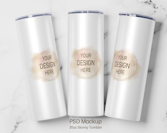 Tumbler Mockup, Photoshop Tumbler Mockup, 20oz Tumbler Mockup, Sublimation Tumbler Mockup, Flat Lay Mockup, PSD file