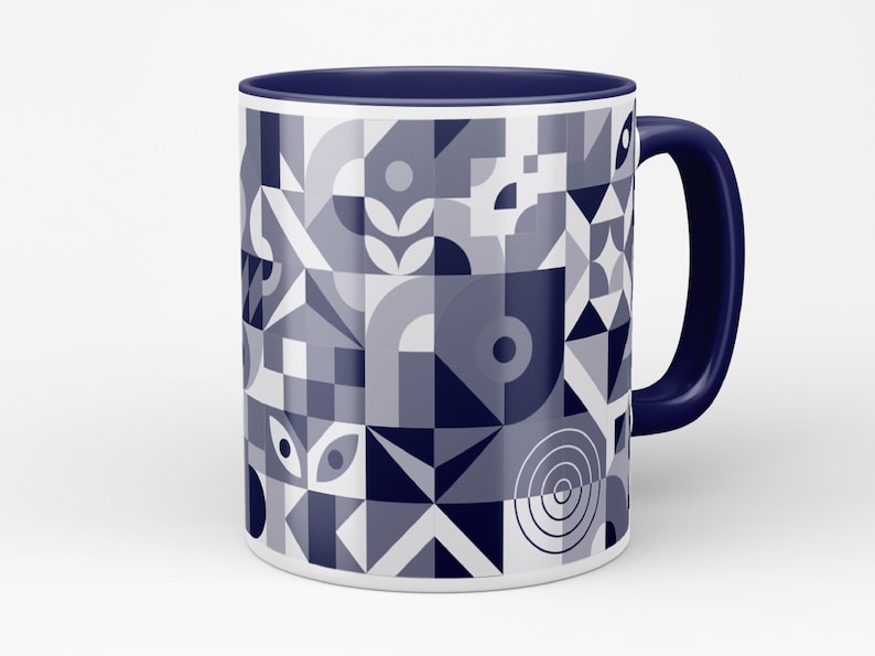 mug video mockup, mug mockup, 11oz mug mockup, White Ceramic Mug with Color Inside mockup