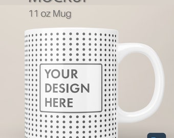 Becher Mockup 11oz, Becher Mockup, Weißer Becher, Becher Mockup PSD, Becher Mockup Photoshop, Becher Mockup PSD, Keramikbecher-Modell