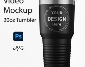 Engraved Tumbler Mockup | 30oz Tumbler Mockup Video | Photoshop Mockup | Tumbler with Engraving Mockup | Polar Camel Tumbler