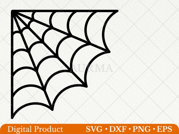 Corner Web Svg Corner Spider Web Svg Halloween Svg | Etsy