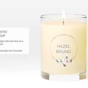 11oz Candle Video Mockup, Rotating Glass Candle, 11oz Printify Candle Mockup