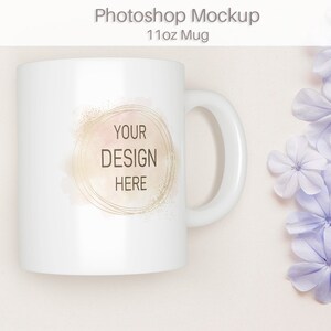 Mug Mockup, Coffee Mug Mockup, Mug Mockup Psd, Mug Mockup, Ceramic Mug Mockup, Mug Top View, Mug Flatlay, Flowers Background