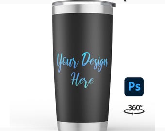 20oz Tumbler Mockup Video, Tumbler for Printing Mockup, PSD file for Photoshop
