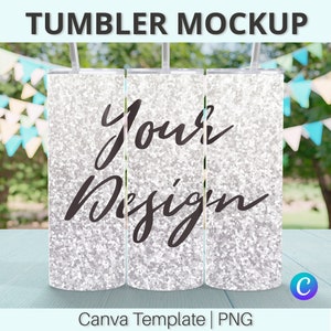 Tumbler Mockup | Tumbler Mockup Canva | Tumbler Mockup PNG | Printify Tumbler Mockup | 20 oz Tumbler Mockup