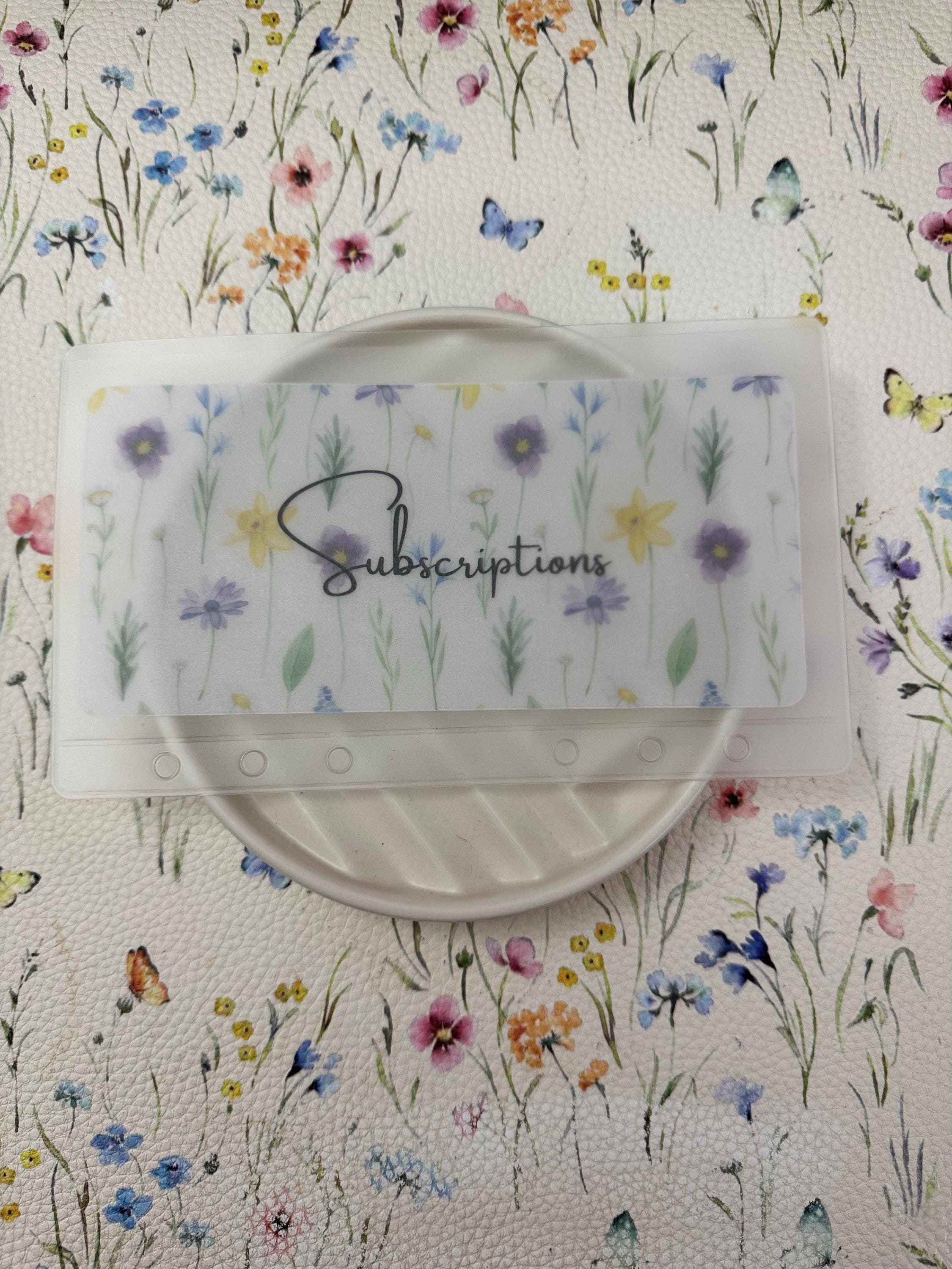 Spring Floral Cash Envelope Inserts | A6 Budgeting Category ...