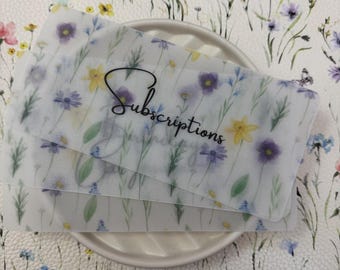 Insertos para sobres de efectivo con diseño floral primaveral / Marcadores de posición para categorías de presupuesto A6