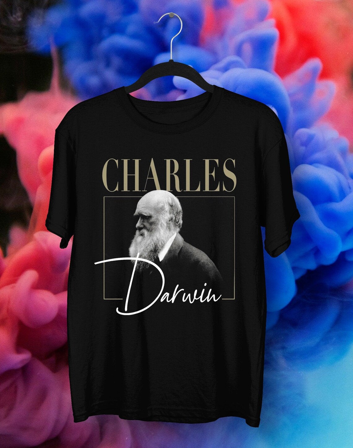 Charles Darwin TShirt Size S5XL Gift For Fan Love Happy Etsy