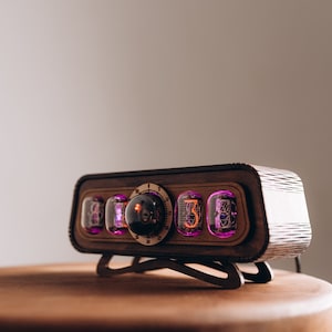 Bestseller Vintage Nixie  Tube Clock, IN-12 with Decatron Og-4, Backligth RGB, Neon Sign, Vintage nixie clock, Nixie Uhr, Horloge clock