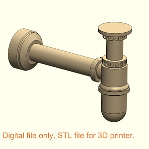 Siphon for the sink - DaRinda Collection [Miniature dollhouse STL]