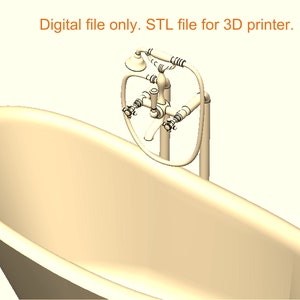 Shower Column - DaRinda Collection  [Miniature dollhouse STL]