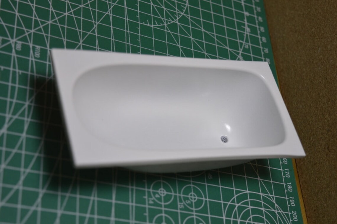 Bathtub miniature Dollhouse STL Etsy