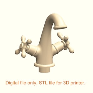 Basin mixer_1 - DaRinda Collection [Miniature dollhouse STL]