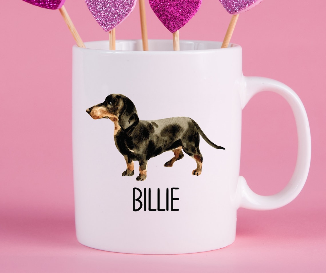 Personalized Dachshund Mug Dachshund Gift Ideas Dachshund Etsy