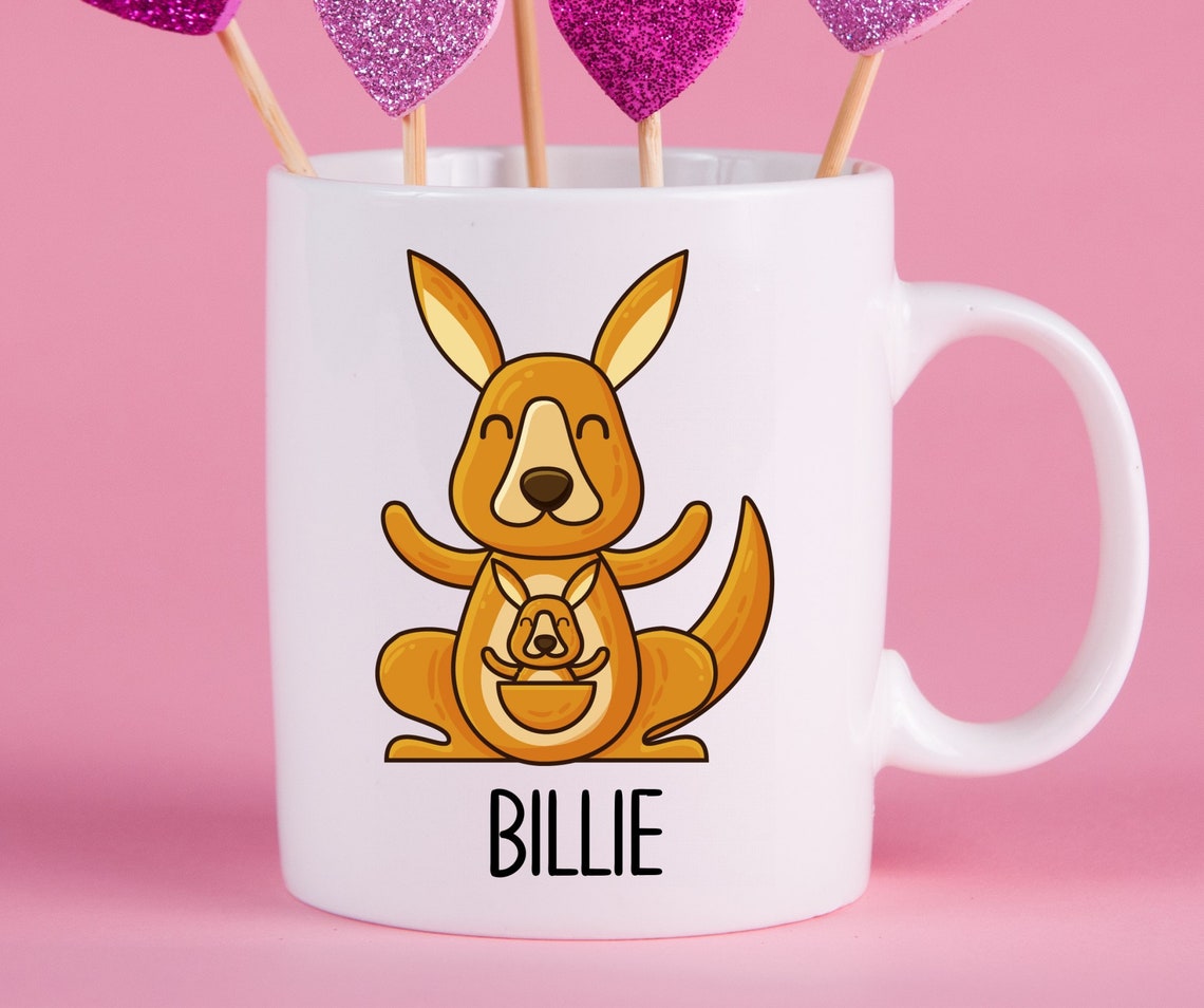 Personalized Kangaroo Mug Kangaroo Gift Ideas Kangaroo Cup Etsy UK