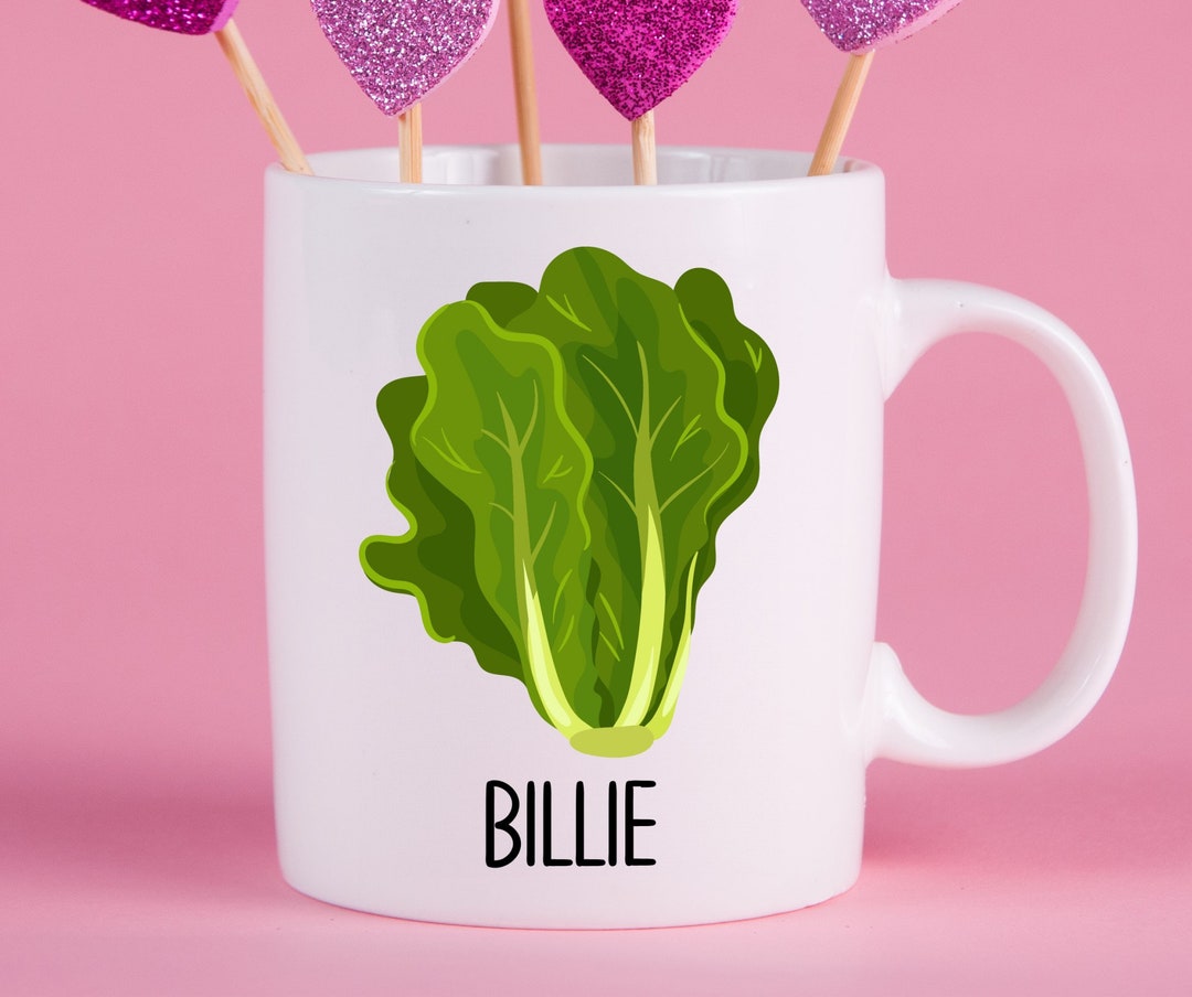 Personalized Lettuce Mug, Lettuce Gift Ideas, Lettuce Cup, Gifts for Lettuce Lovers, Lettuce