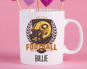 Personalized Football Mug, Football Gift Ideas, Football Cup, Gifts for Football Lovers, Football Present Ideas CG175