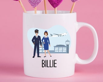 Tasse d’agent de bord personnalisée, cadeau d’agent de bord, meilleure tasse d’agent de bord, idées de cadeaux pour l’agent de bord CG873