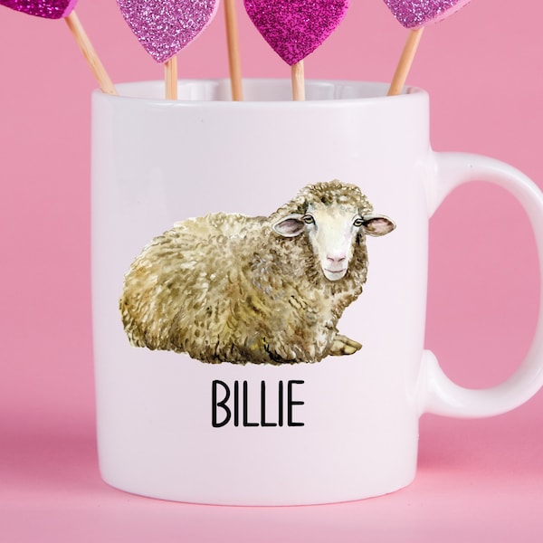 Personalized Sheep Mug, Sheep Gift Ideas, Sheep Cup, Gifts for Sheep Lovers, Sheep Present Ideas CG668